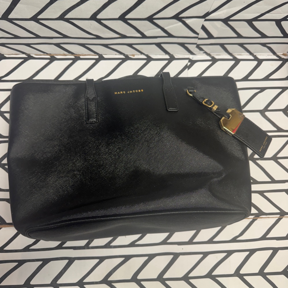 Marc Jacobs Black Tote Bag- straps coming apart